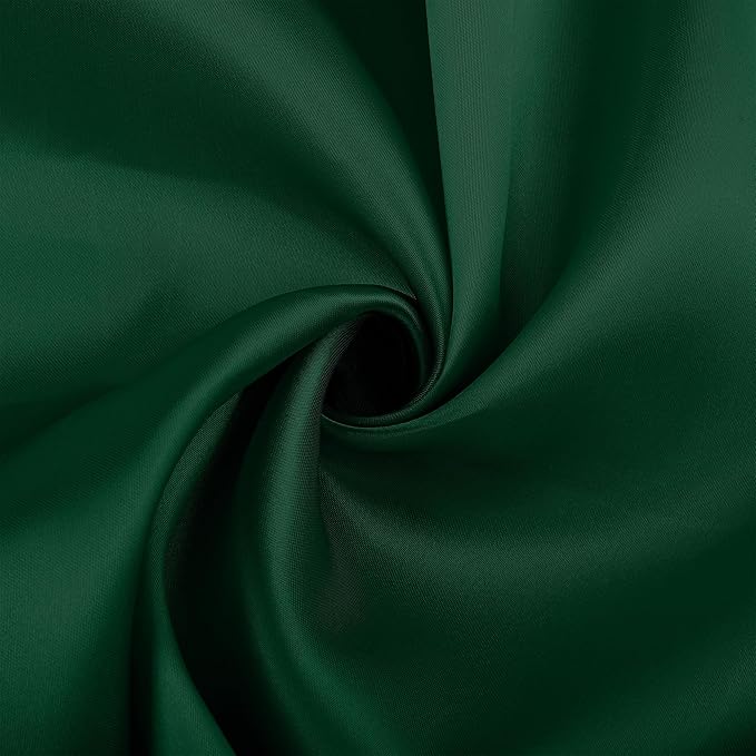 Aneco 12 Pieces Christmas Satin Napkins Soft Dinner Napkins Square Weddings Table Napkins 17 x 17 Inches for Christmas Xmas Party Restaurant Weddings Dinner Decoration (Red, Dark Green)
