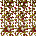 8Pcs 63Ft Burgundy Rose Garland, Fake Rose Hanging Flowers, Artificial Flower Vine, Hanging Floral Vine Garland for Wedding, Birthday Party, Wall Arch, Halloween, Christmas Garden Backdrop Decor