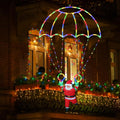 toodour christmas decorations lights outdoor, 2.8ft christmas parachute, main product view