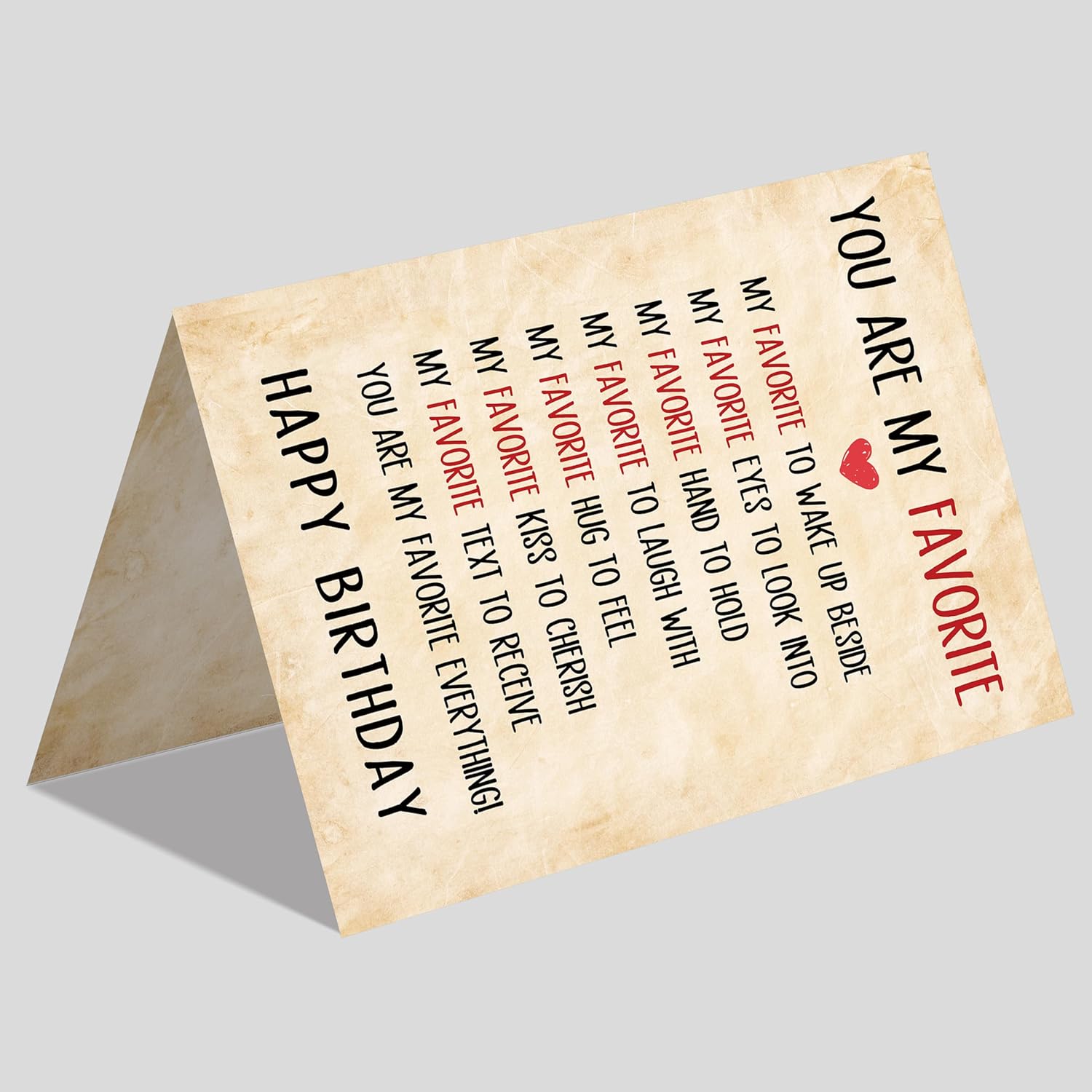 IDU Birthday Card for Husband Wife Boyfriend Girlfriend Couple Men Women,Romantic Happy Birthday Cards Gifts Decorations for Him Her