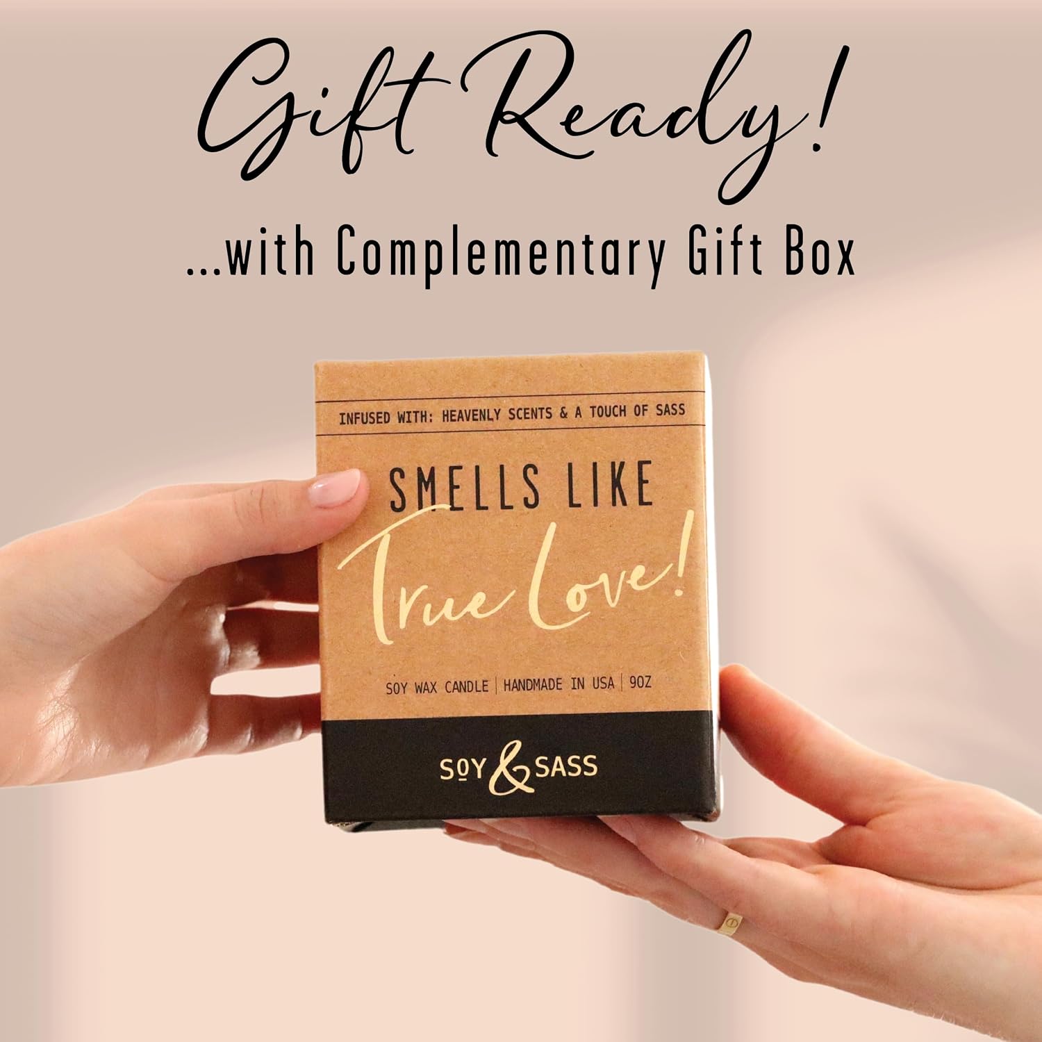 50th Wedding Anniversary Gifts, 50th Anniversary Gifts for Couple - '50 Year Later' Candle, w/Sandalwood Rose - infused w/Essential Oils I 50 Year Anniversary Gifts for Wife I 50Hour Burn I USA Made