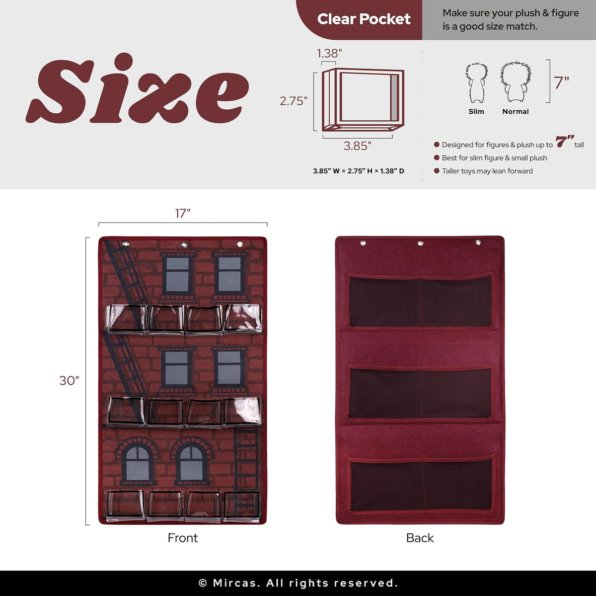 hanging display storage compatible with labubu dolls (no shown in use