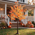 tybeeu 6ft 5-leaf lucky tree with 300 warm, main product view