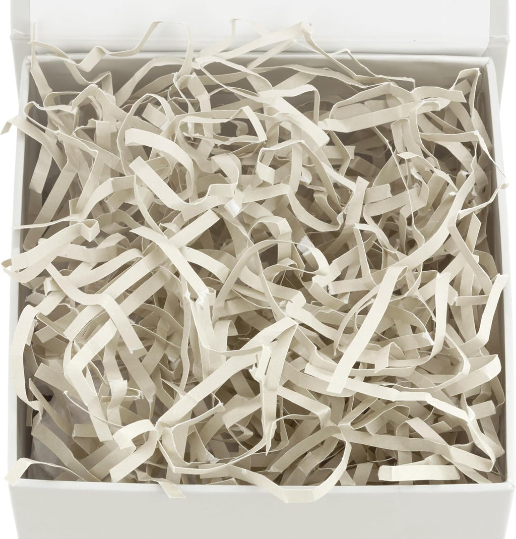 Hallmark Small Gift Box with Bow and Shredded Paper Fill (Grey White 4 inch Gift Box) for Weddings, Bridal Showers, Graduations, Birthdays, Bridesmaids Gifts, All Occasion