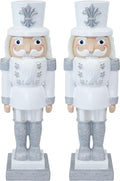 sunnydaze 3ft sterling the silver nutcracker christmas decoration, main product view