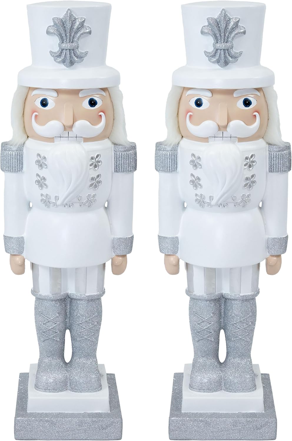 sunnydaze 3ft sterling the silver nutcracker christmas decoration, main product view