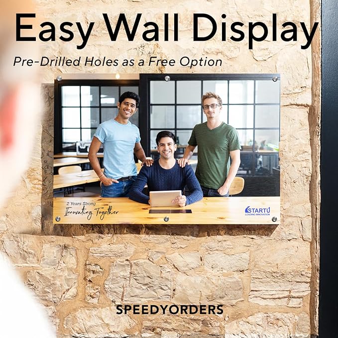 Custom Outdoor Metal Sign, Personalized Aluminum Safety and Business Signs, Waterproof (Picture, 30x24 In) - White