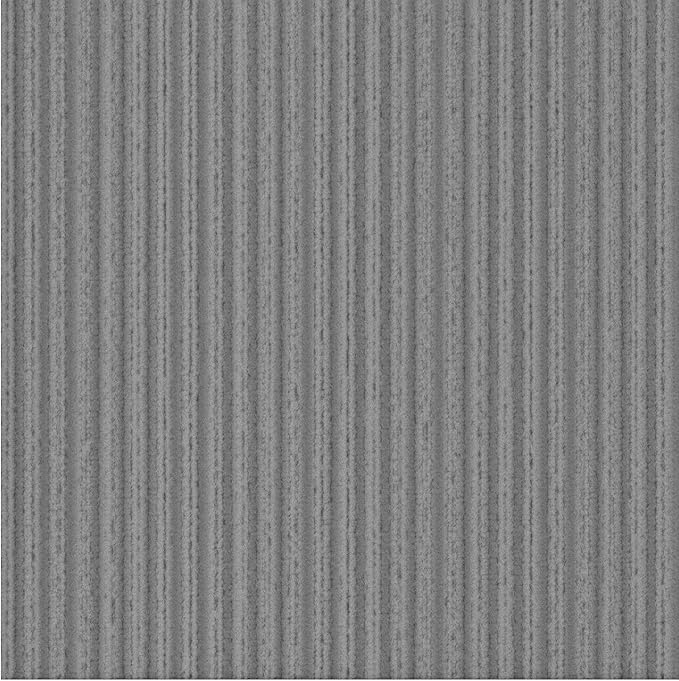 Ottomanson 2' x 25' Hallway Runner with Scraper Pile Extra Durable Non-Slip Rug Mat for Indoor & Outdoor Use - Ideal for Kitchen, Entryway, Patio & Garage - High-Traffic Carpet, Gray