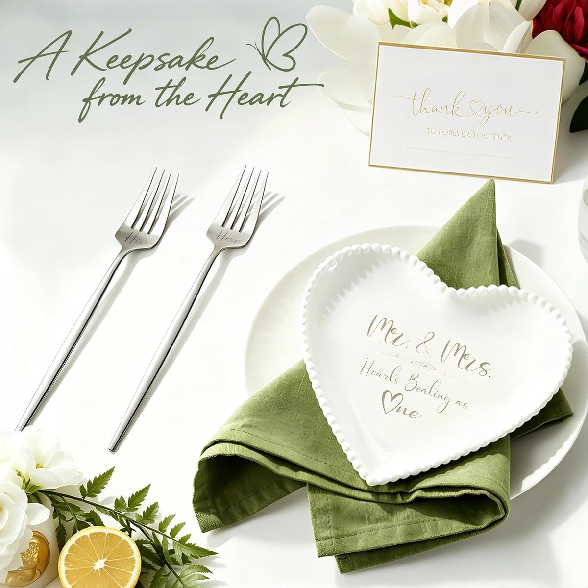 5-Pc Wedding Cake Cutting Set, Cake Knife Server Set