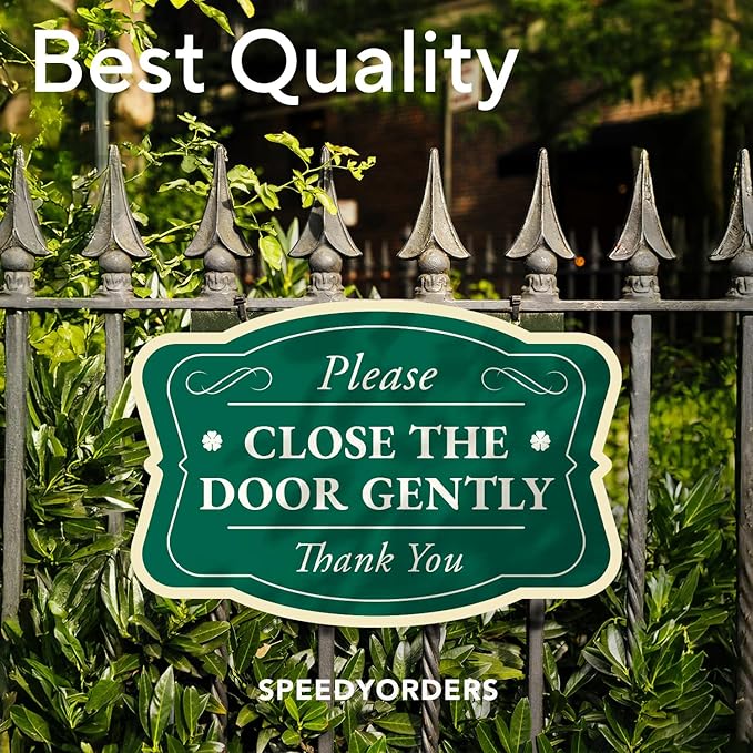 Custom Decorative Outdoor Metal Sign - Personalized Aluminum Driveway Sign, Waterproof, Made In USA - Design 3 Forest Green 36x24 In