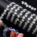 6 yards silver white self adhesive rhinestone ribbon, main product view