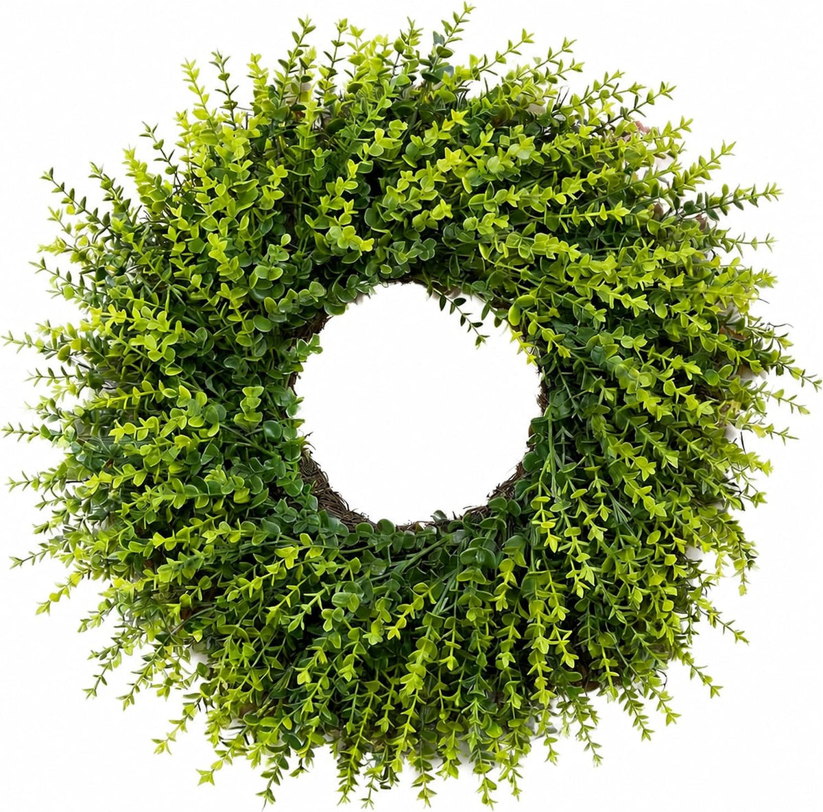 28 inch boxwood wreath for front door greenery, main product view