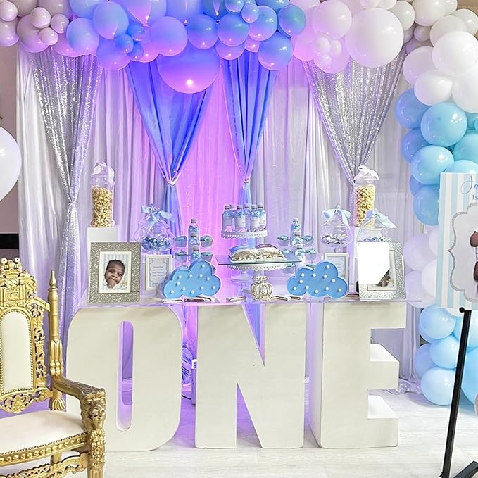 Silver Sequin Backdrop 2 Panels 2FTx8FT Christmas Party Backdrop Curtains Glitter Photo Background for Wedding Baby Shower Stage Decorations
