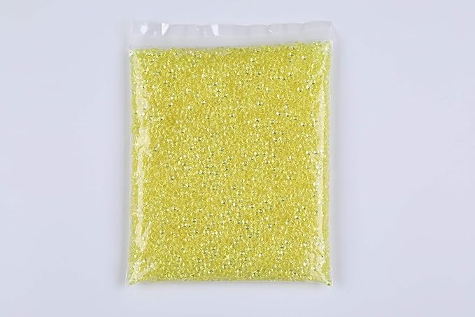 10000 pcs/Pack Wedding Table Scatter Confetti Crystals Acrylic Diamonds Vase Fillers 4.5 mm Rhinestones for Wedding, Bridal Shower, Vase Beads Decorations (Light yellow)