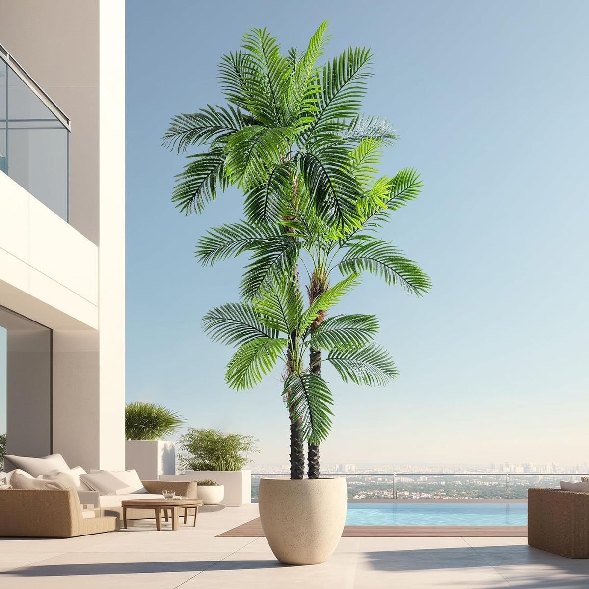 erimda 9.1ft artificial phoenix palm tree artificial plants, package contents