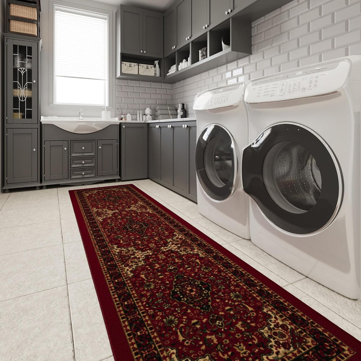 Ottomanson Persian 3x10 Runner Rug for Hallway – Kitchen Rug Runners