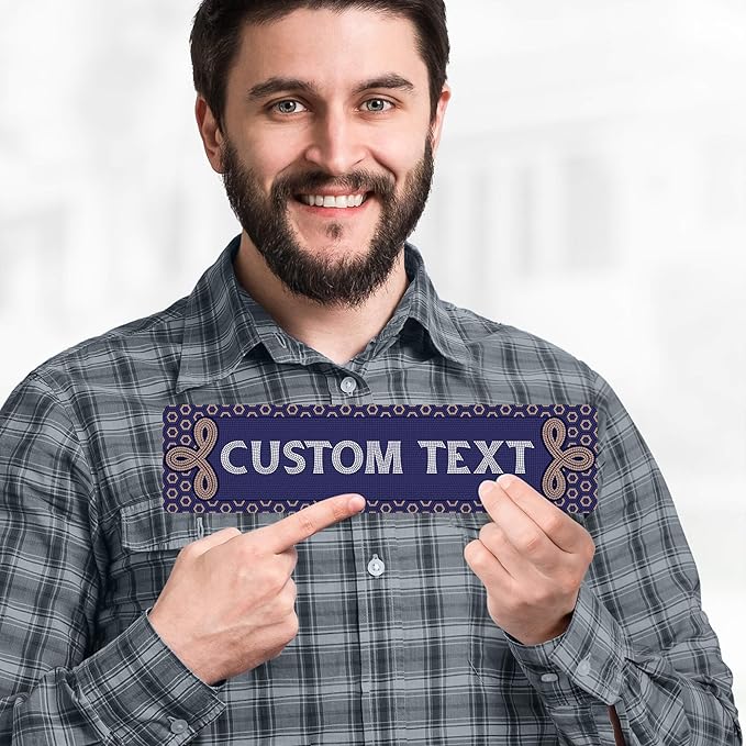 Custom Sign, Custom Street Sign, 11 Font Colors, 13 Font Styles, 4 Hole Options, 22 Sizes, 3x12 Inches, Rust Free DiBound, Fade Resistant, Made in USA by My Sign Center (Fauxsaic 1)