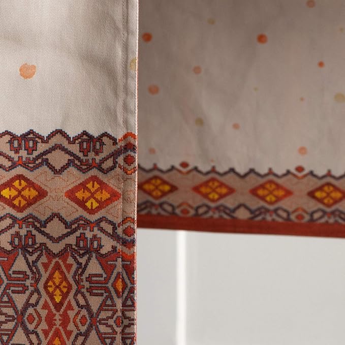 Maison d' Hermine Table Runner 100% Cotton Double Layer Table Runners 108 inches Long for Thanksgiving Christmas Decorations Home Kitchen Dining Party Wedding (Kelim - Prairie, 14.5" x 108")
