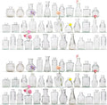 72 Pcs Bud Vase Set, Vases for Centerpieces, Cute Glass Bud Vases in Bulk, Small Vases for Flowers, Clear Vase Set for Wedding Decorations, Home Table Flower Décor