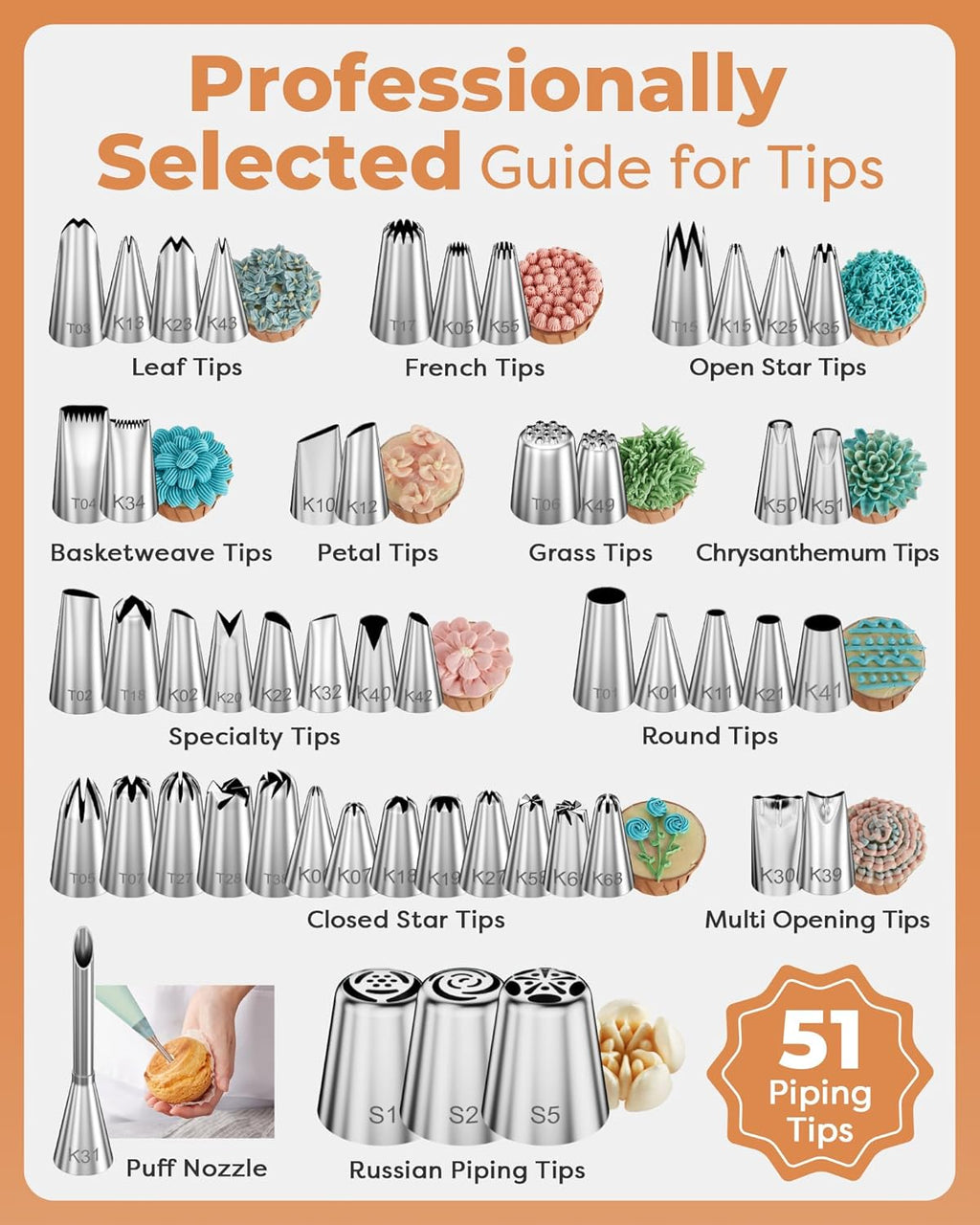 Kootek 253 Aluminum Cake Decorating Kit, Baking Tools for Beginners & Pros | Smooth Rotating, Complete Kit, Easy to Clean, Cake Stand Turntable for Decorating Display Baking, Piping Bags and Tips Set