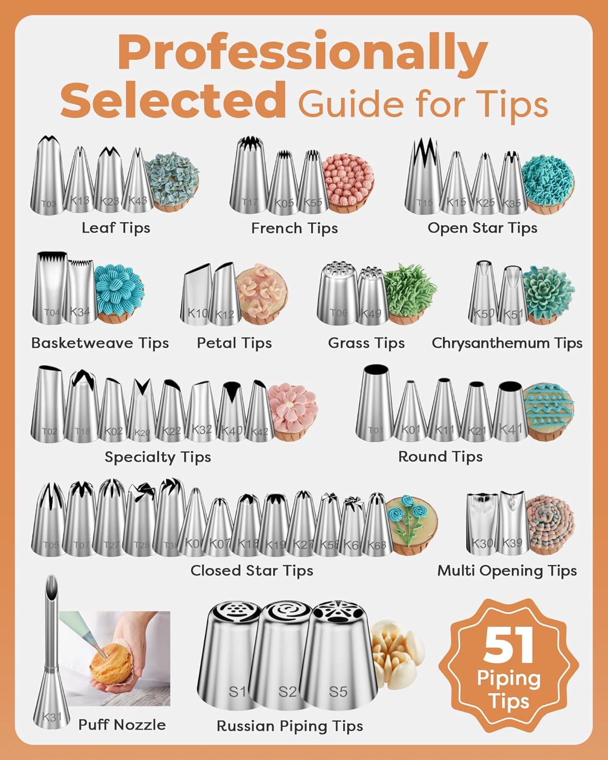 Kootek 253 Aluminum Cake Decorating Kit, Baking Tools for Beginners & Pros | Smooth Rotating, Complete Kit, Easy to Clean, Cake Stand Turntable for Decorating Display Baking, Piping Bags and Tips Set