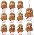 20 Positive Jesus Gift Plush Bulk Christian Gifts for Church Pendant Savior Religious Keychain with Inspirational Card for Sunday School Bible Study Group Baptism Party Favors Women Men