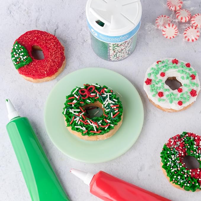 Sweets Indeed Christmas Sprinkles Mix – 6-Cell Holiday Assortment 6.45 oz | Edible Jimmies, Nonpareils & Sugar Pearls for Decorating Christmas Cookies, Cupcakes, Cakes & Holiday Desserts