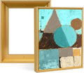 12x18 canvas floater frame,0.9" deep floating frame,gold, main product view