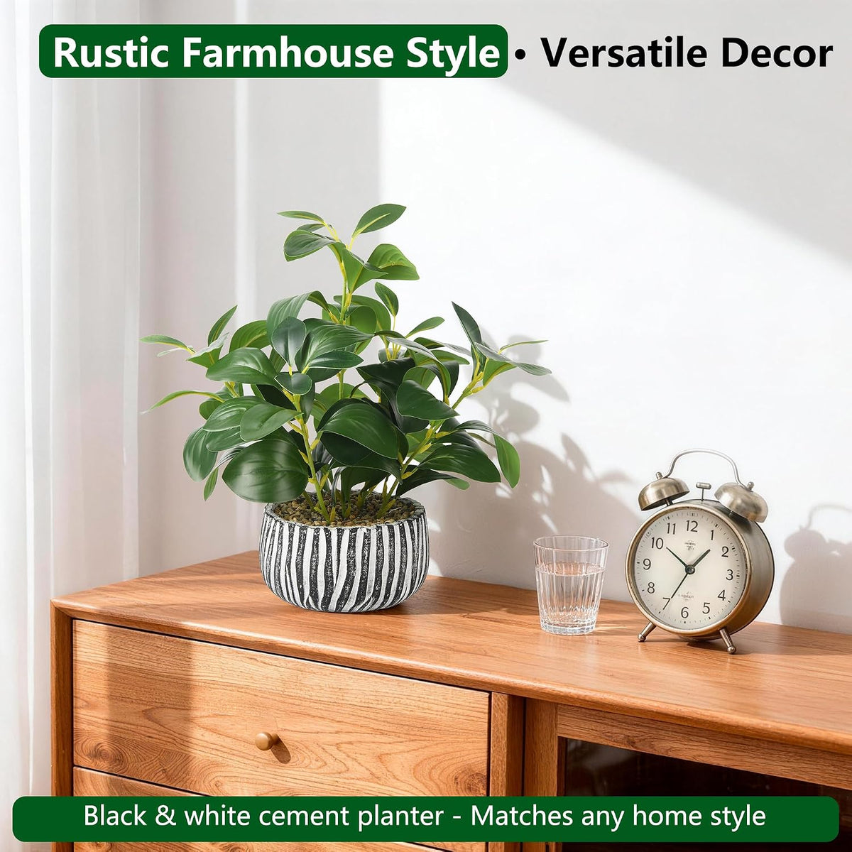 florisso Fake Plants Artificial Plants Indoor, Faux Potted Plants Indoor Arti...