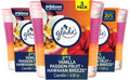 Glade 1-Wick 2in1 Scented Candle Jar, Hawaiian Breeze & Vanilla Passion Fruit, Air Freshener Infused with Essential Oils, 4.08 Oz, 3 Count