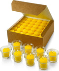 Set of 72 Votive Citronella Candles - Summer Scented Candles - for Indoor/Outdoor Use - 10 Hour Burn Time - Made in USA