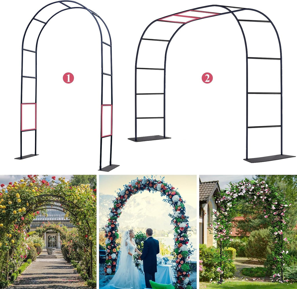 thickened tube garden arch trellis - metal garden, main product view