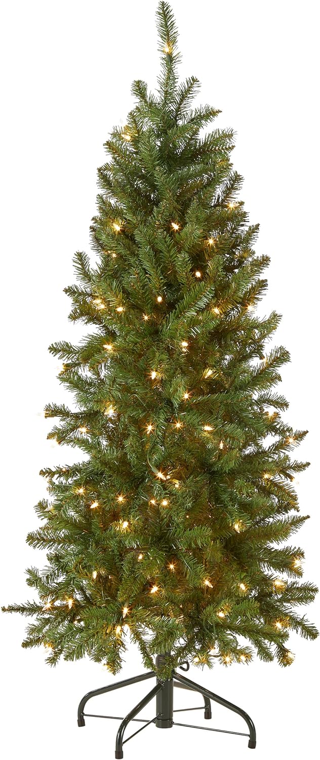 national tree company 4.5ft pre-lit kingswood fir slim, main product view