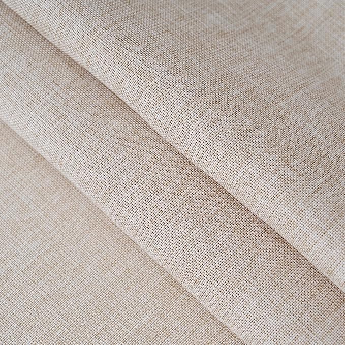 NLMUVW Oatmeal Linen Tablecloth Rectangle, Rustic Textured Table Cloth Water Resistant Farmhouse Table Cover for Kitchen Dining Party Coffee, 54x78 Inch
