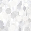 Glitter Silver White Party-Decorations Streamers - 52Ft Birthday Hanging Paper Garland Banner,Engagement Wedding Bachelorette Baby Bridal Shower Christmas Supplies Backdrop Graduation Decor Hugtmr