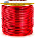 Mandala Crafts 18 Gauge Anodized Aluminum Craft Wire for Jewelry Making - 100 FT Colored Flexible Red Wire - Bendable for Bonsai Armature Crafting Sculpting