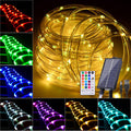 49ft solar rope lights outdoor waterproof trampoline light, main product view