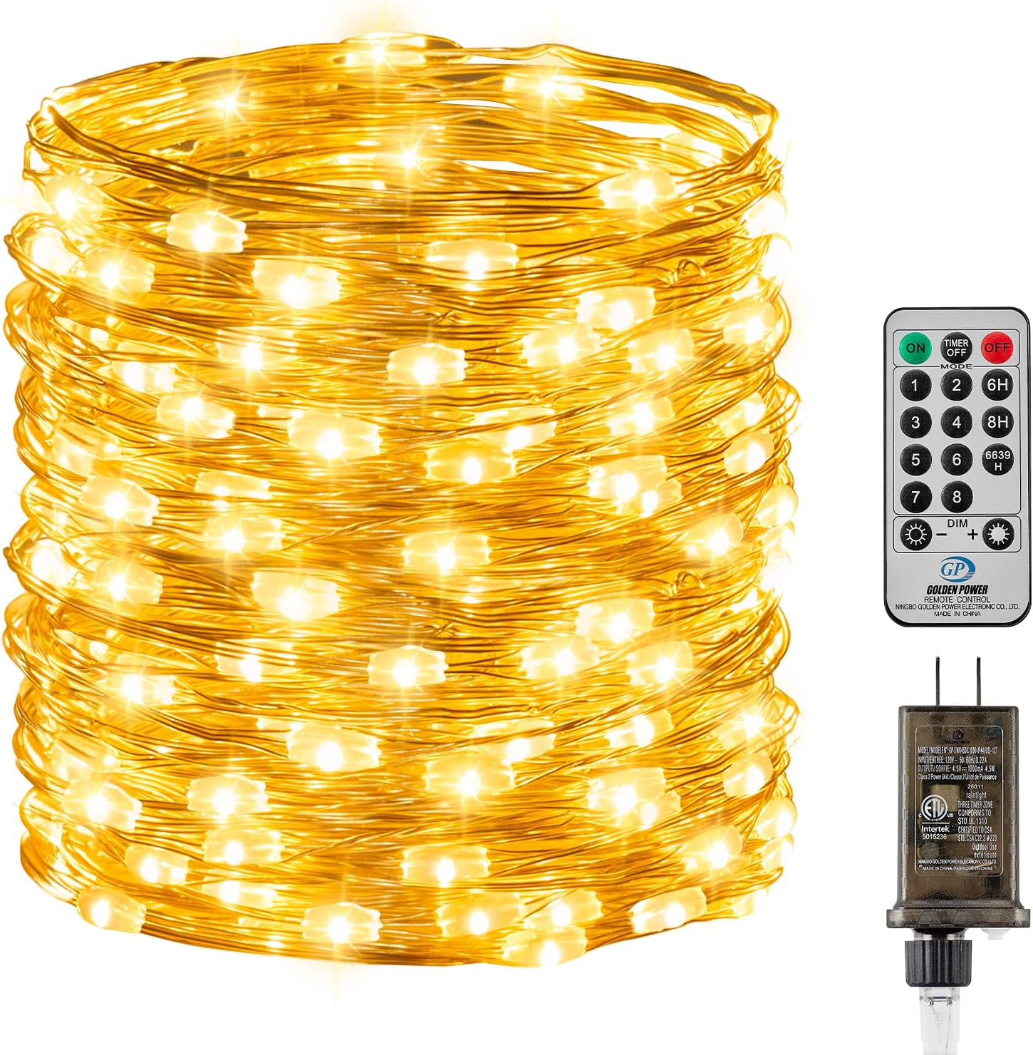 Fairy Lights with Remote, 8 Modes & Timer, 66 Feet 200 Led Christmas Light Twinkle Lights Plug in, Waterproof String Lights for Bedroom Decor Home Girl's Room Garden Party Christmas Decorations