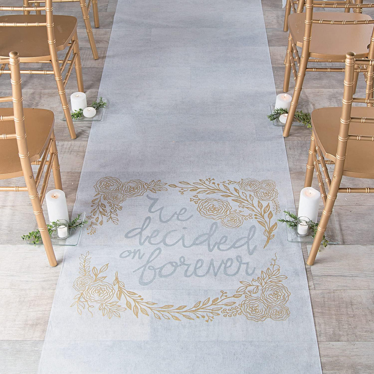 Fun Express Wedding Aisle Runner, White, 100ft
