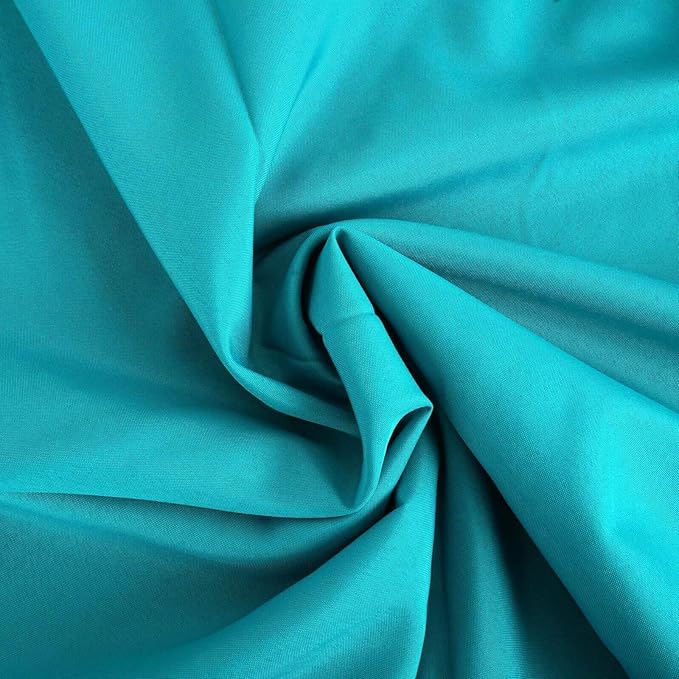 Efavormart Round Tablecloth, 90 Inch Stain & Wrinkle Resistant Washable Table Cloth, Decorative Polyester Fabric Table Cover for Banquet, Wedding, Dining- Turquoise
