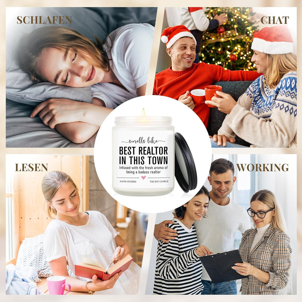 Funny Realtor Candle, Realtor Gifts for Women Men, Real Estate Agent Supplies, Closing Gift for Sellers, Funny Celebrate Reward Thank You Presents for Realtors, Salesperson, Broker, Realtor Supplies