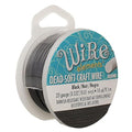 The Beadsmith Wire Elements Craft Wire – Tarnish Resistant, Soft Temper, Round, Black Color – 0.81mm, 20 Gauge, 10 Yard Spool – Jewelry Making, Wire Wrapping, Floral, & Other DIY Crafts