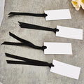 60pcs Name Cards for Table Setting, Place Cards, Wedding Place Cards.Wedding Name Tags.Present Tags with String Attached.and Reserved Signs for Wedding Seating (Black)