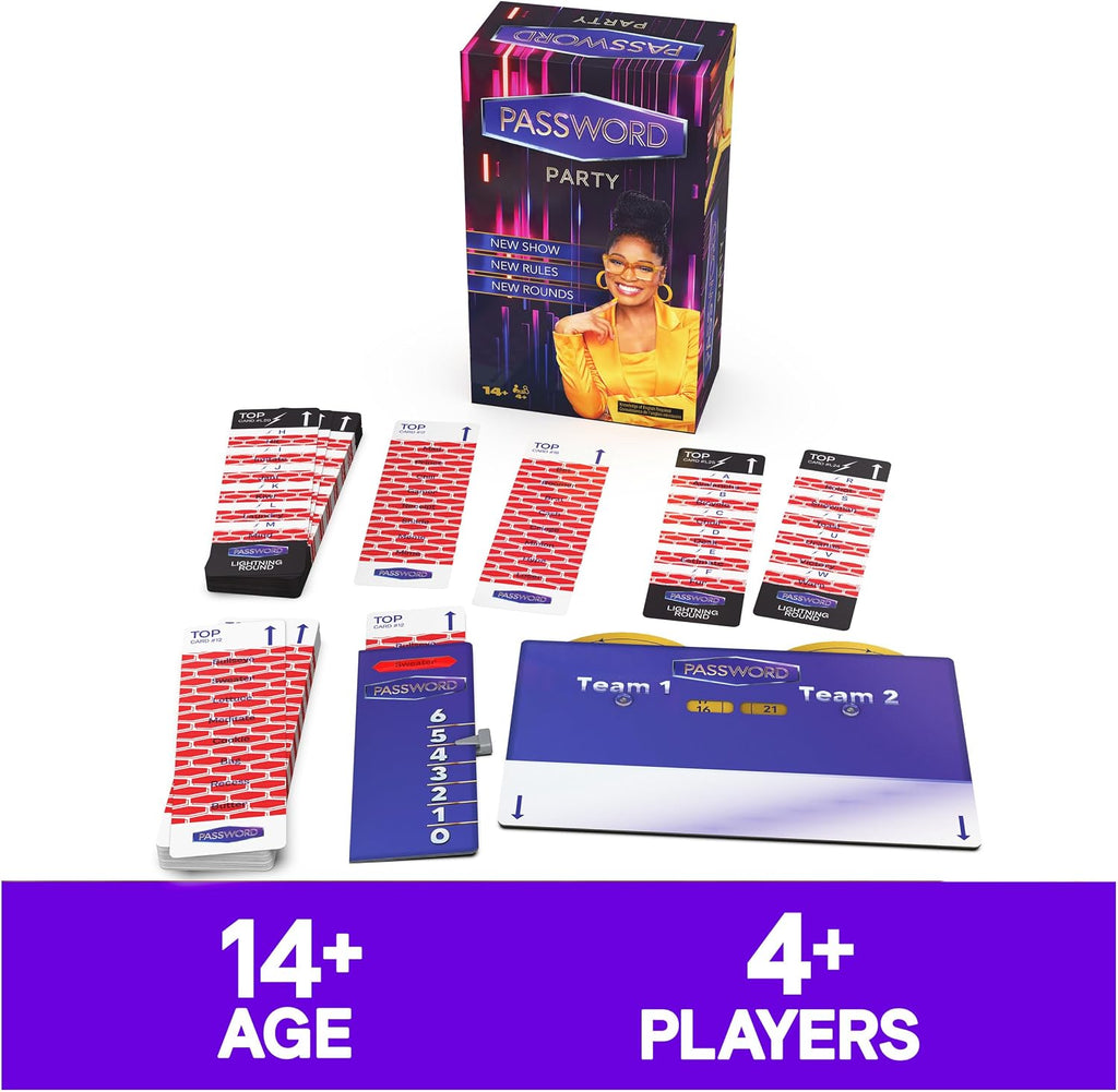 Spin Master Games, Password Party Game, As Seen on The Tonight Show with Keke Palmer, The Viral Party Card Game, Friendsgiving, 4+ Players, for Ages 14 & Up