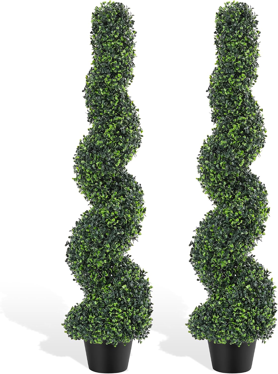 artificial spiral topiary trees set of 2, 4ft, main product view