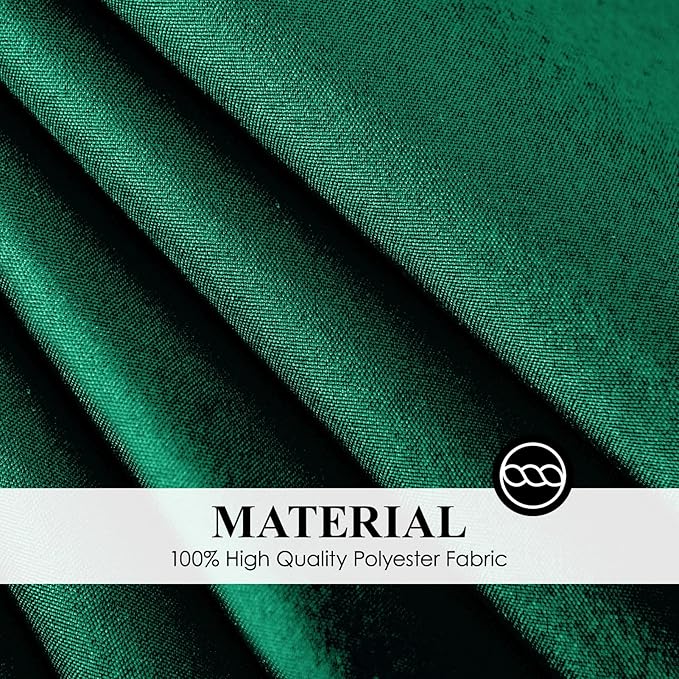 Round Tablecloth 6 Pack 108 Inch Dark Green Tablecloths Washable Decorative Linen Polyester Table Clothes Cover for Dining Table Banquets Buffet Parties and Wedding