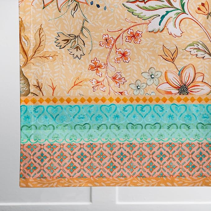 Maison d' Hermine Table Runner 100% Cotton Double Layer Table Runners 108 inches Long Decorative for Home Kitchen Dining Party Wedding Bridal Shower Spring Summer (Luxury Loft – Peach, 14.50" x 108")