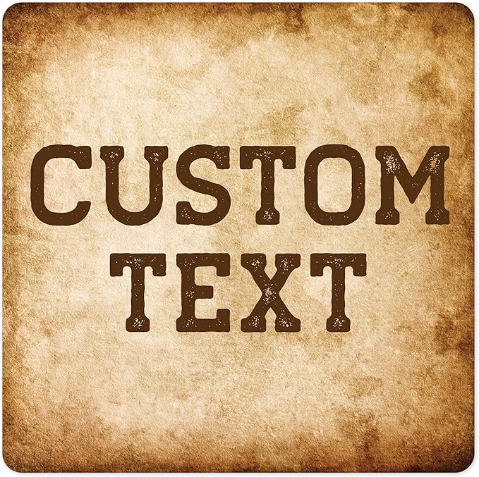 Custom Sign, Custom Street Sign, 11 Font Colors, 13 Font Styles, 4 Hole Options, 22 Sizes, 36x36 Inches, Rust Free DiBound, Fade Resistant, Made in USA by My Sign Center (Vintage)