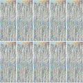 Tinsel Foil Fringe Curtains Wavy Backdrop for Parties Sparkle Metallic Wavy Foil Fringe Backdrop Curtain for Party Decorations Photo Booth Props for Birthday Graduation Wedding