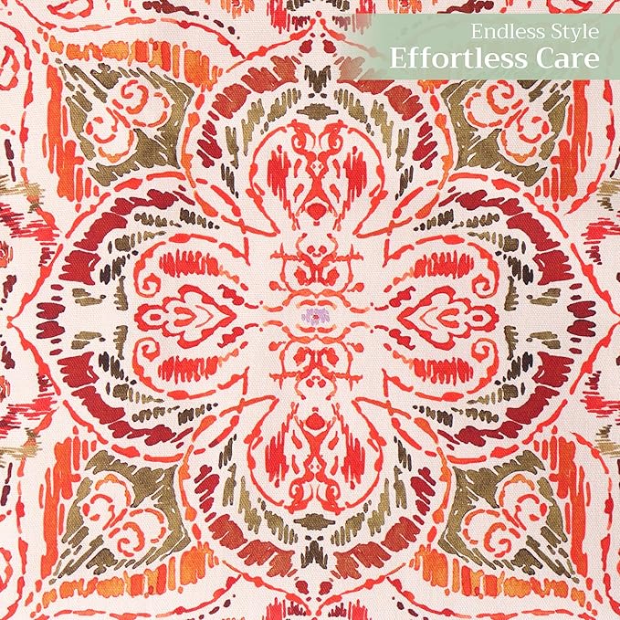Maison d' Hermine Table Runner 100% Cotton Double Layer Table Runners 108 inches Long for Thanksgiving Christmas Decorations Home Kitchen Dining Party Wedding (Damask, 14.5" x 108")